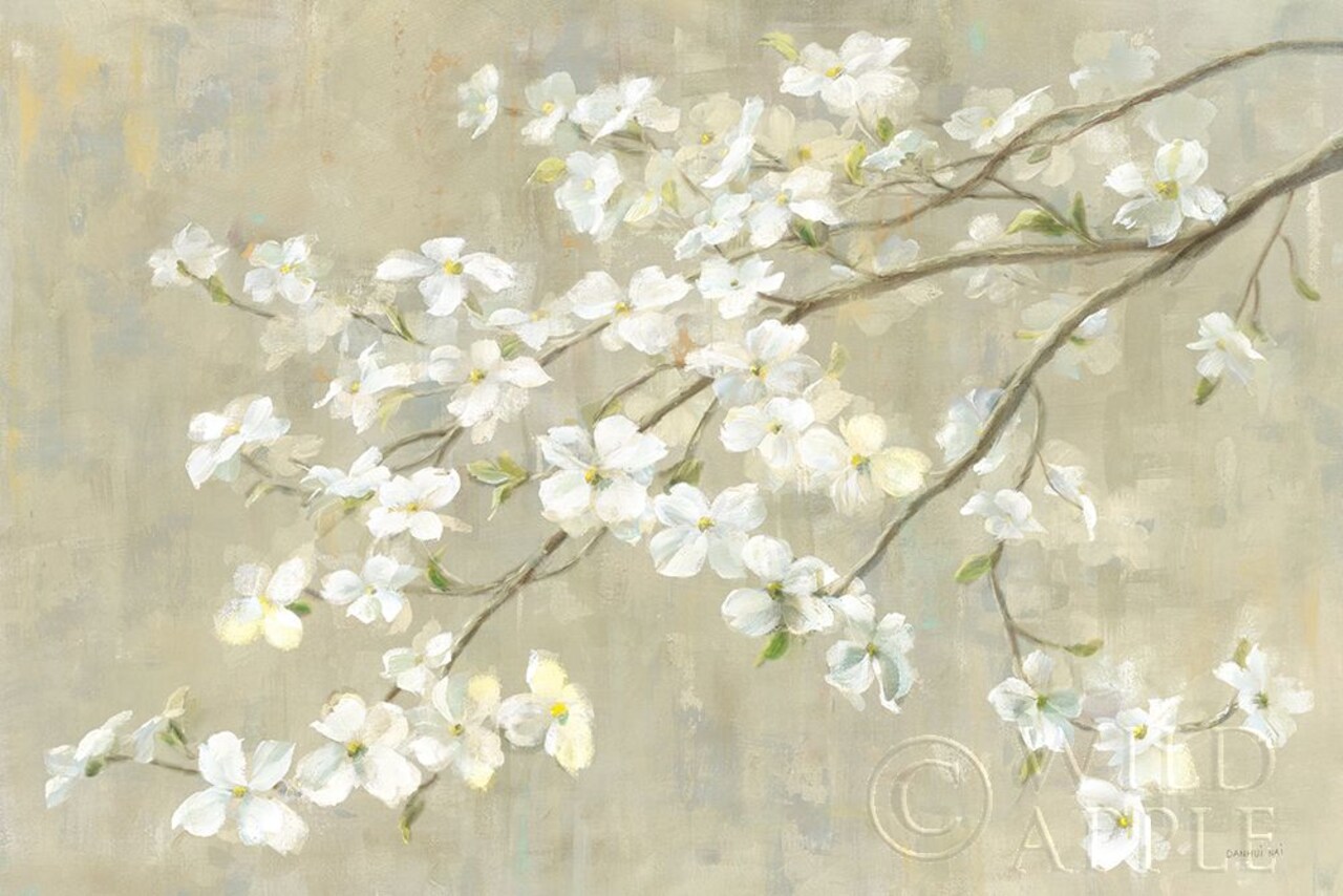 Dogwood in Spring Neutral Crop Poster Print by Danhui Nai - Item # VARPDX44830